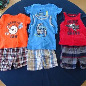 Lot of boy size 24 month summer clothes